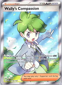 Wally's Compassion - 176/132 ME01: Mega Evolution - Pokemon Card - NM - Image 1
