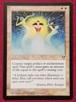 Magic The Gathering MIRAGE ILLUMINATION white card MTG - Image 1