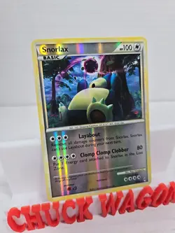 Snorlax 33/95 Call Of Legends Reverse Holo Pokemon Card MP - Image 2