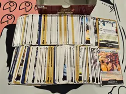 [Bulk] BLACK 200+ C/UC/L Card Playsets (OP03~OP12 EB01 EB02) One Piece TCG Eng - Image 1