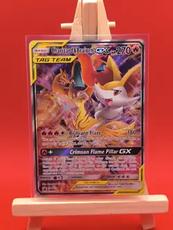 Charizard & Braixen GX SM230 Tag Team Alternate Full Art Promo Pokemon Card - Image 2