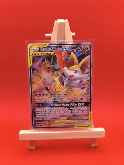 Charizard & Braixen GX SM230 Tag Team Alternate Full Art Promo Pokemon Card - Image 3