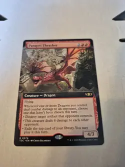 Parapet Thrasher (Extended Art) Commander: Tarkir: Dragonstorm Regular - Image 1