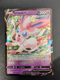 Sylveon V SWSH202 Ultra Rare Holo Black Star Promo Pokemon Card - Image 1