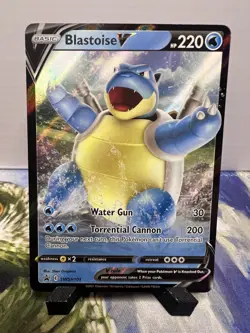 Blastoise V Sword & Shield Black Star Promo SWSH101 Pokemon TCG (LP) - Image 1