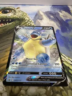 Blastoise V Sword & Shield Black Star Promo SWSH101 Pokemon TCG (LP) - Image 3