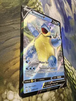 Blastoise V Sword & Shield Black Star Promo SWSH101 Pokemon TCG (LP) - Image 4