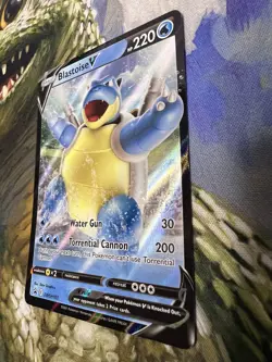 Blastoise V Sword & Shield Black Star Promo SWSH101 Pokemon TCG (LP) - Image 5