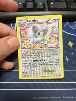 Pokemon TCG NM-Mint condition Cinccino RC19/RC25 Holo Radiant Collection - Image 5