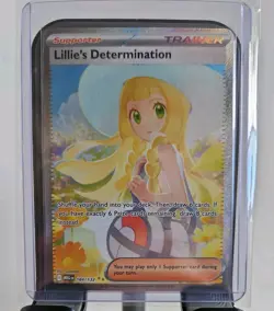 Pokemon Lillie's Determination SIR 184/132 Mega Evolution ENGLISH Pack Fresh - Image 1
