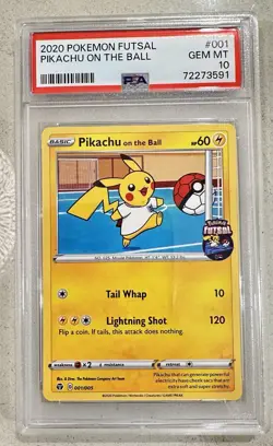 Pokemon Pikachu Futsal Ball Promo #001 PSA 10 - Image 1