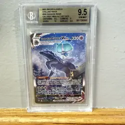 2021 Pokemon Shadow Rider Calyrex Vmax FA Chilling Reign Beckett 9.5 GM - Image 1
