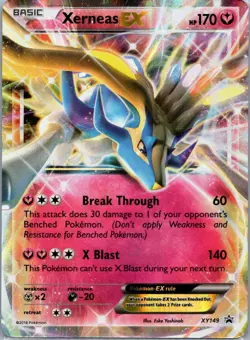 Pokemon TCG Xerneas-EX XY149 XY Black Star Promos Holo LP - Image 1