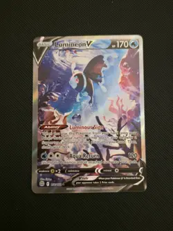 Pokemon TCG Lumineon V 156/172 Brilliant Stars Full Art Ultra Rare Holo Card NM - Image 1