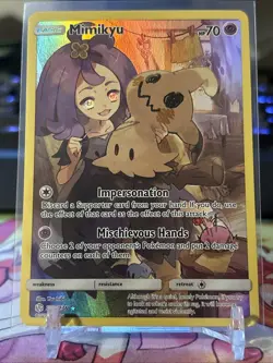 Pokemon Mimikyu Secret Rare Card 245/236 - Sun & Moon Cosmic Eclipse NM - Image 1