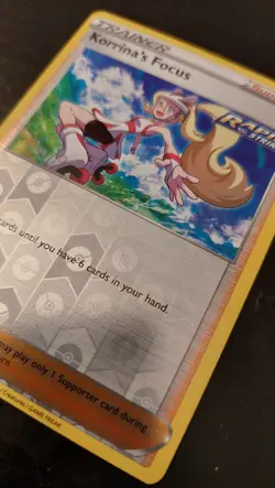 Reverse-Holographic Korrina's Focus (128/163) Pokemon Supporter Trainer Card - Image 1
