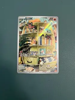 Pokemon TCG Litten Full Art Holo Card 167/162 Temporal Forces Illustration Rare - Image 1