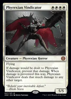 MTG Phyrexian Vindicator Phyrexia: All Will Be One Regular - Image 1