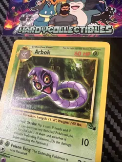 Arbok 1st Edition 31/62 Fossil WOTC Vintage Pokemon MP - Image 3