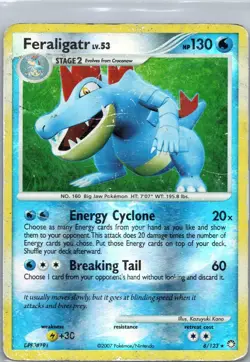 Pokemon TCG Feraligatr 8/123 Reverse Holo Rare Mysterious Treasures HP/DMG - Image 1