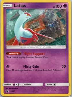 Pokemon TCG Latias SM87 SM Black Star Promos Holo LP - Image 1