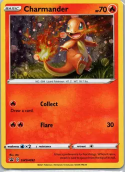 Pokemon TCG Charmander SWSH092 SWSH Black Star Promos Holo LP - Image 1