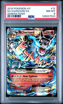 Pokemon XY Generations M Charizard EX Holo Ultra Rare 12/83 PSA 8 NM-MT - Image 1