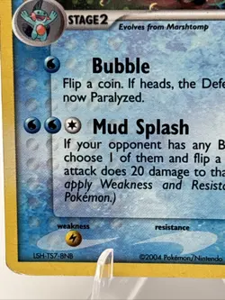 Swampert 5/17 Pop Series 1 Holo Rare Promo 2004 Vintage Pokemon TCG - Image 4
