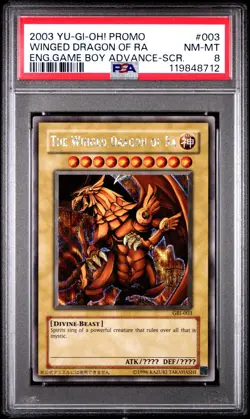Yu-Gi-Oh! The Winged Dragon of Ra Game Boy Adv. GBI-003 PSA 8 Secret - Image 1