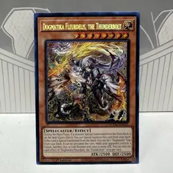 Yugioh TCG Dogmatika Fleurdelis, The Thunderbolt Ultra Rare DOOD-EN026 1ST ED NM - Image 1