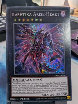 YuGiOh! Kashtira Arise-Heart PHHY-EN046 Secret Rare 1st Ed - Image 1