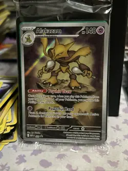 Sealed Pokemon Alakazam MEP 9 2025 Mega Evolution ETB Black Star Promo Card New - Image 1