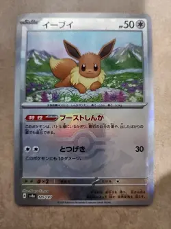 Eevee Master Ball Foil 125/187 SV8a Terastal Festival ex Pokemon Card US Seller - Image 1