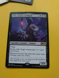 Vilis, Broker of BLood. rare. Core Set 2020. M20. Magic the Gathering Card. - Image 2