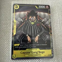 Capone Gang Bege OP04-100 PRB01 Alt Art Parallel One Piece TCG Card Game CCG - Image 1