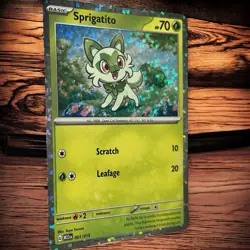 Pokemon TCG - Sprigatito 001/015 - 2023 McDonald’s Match Battle - Holo Rare - Image 3