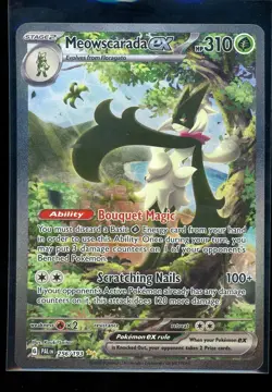 Meowscarada ex NM SIR 256/193 Sv02: Paldea Evolved Pokemon TCG Holo - Image 1