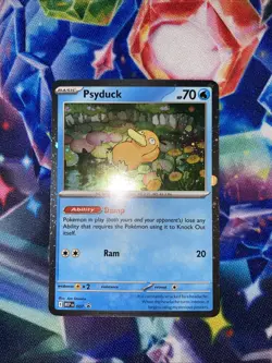 Pokemon TCG Psyduck Mega Evolutions Black Star Promo 007 Near Mint - Image 1