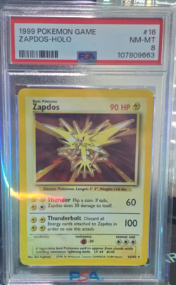(PSA 8!!!!!) - 1999 POKEMON GAME ZAPDOS-HOLO - (PSA 8!!!!!) - Image 1