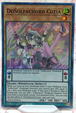 Yugioh - DoSolfachord Cutia ANGU-EN014 1st Edition Super Rare - NM/M - Image 1
