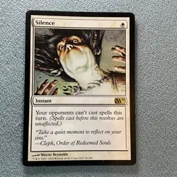 MTG- Silence- Core Set 2011 (M11)- Lightly Played Excellent Cond- MAGIC CARD - Image 1