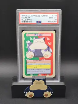 PSA 10 Pokemon Topsun Card Snorlax #143 Blue Back GEM MINT 1995 Japanese - Image 1