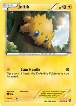 Joltik 44/114 Common | Black & White | Pokemon Card - Image 1