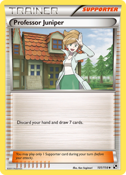 Professor Juniper 101/114 Uncommon | Black & White | Pokemon Card - Image 1