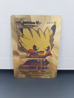 Pikachu Lance Gold Vcos Cosplay Pokemon Card - Image 1