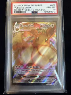 Eevee VMAX SWSH087 SWSH: Sword & Shield Promo Cards Holo PSA 10 - Image 1