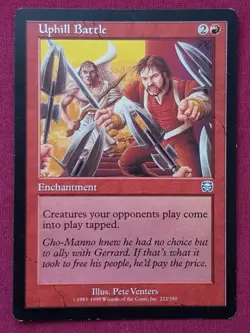 Magic The Gathering MERCADIAN MASQUES UPHILL BATTLE red card MTG - Image 1