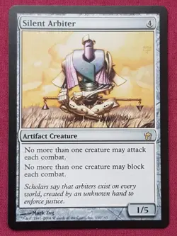 Magic The Gathering FIFTH DAWN SILENT ARBITER artifact card MTG - Image 1