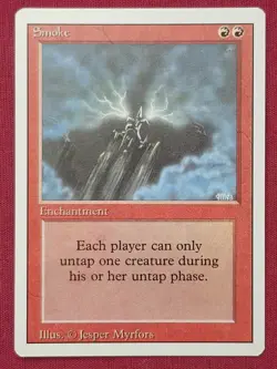 Magic The Gathering REVISED EDITION SMOKE red card MTG - Image 1