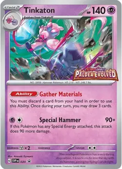 Tinkaton SVP 020 SVP020 Paldea Evolved Promo Pokemon Card NM - Image 1